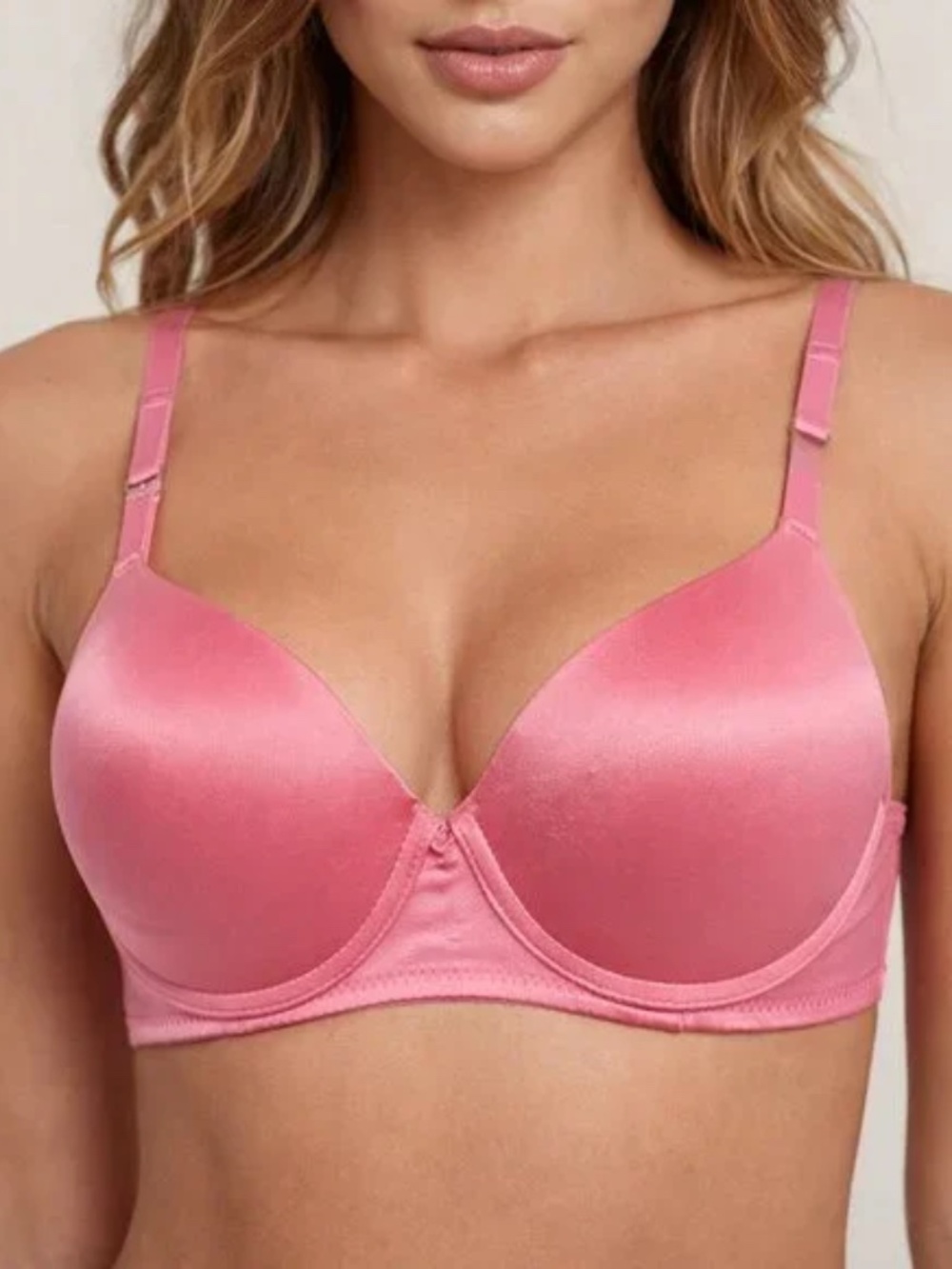 NEW Honeydew 36C Pink T-Shirt Bra Smooth Cups Underwire Everyday Bra